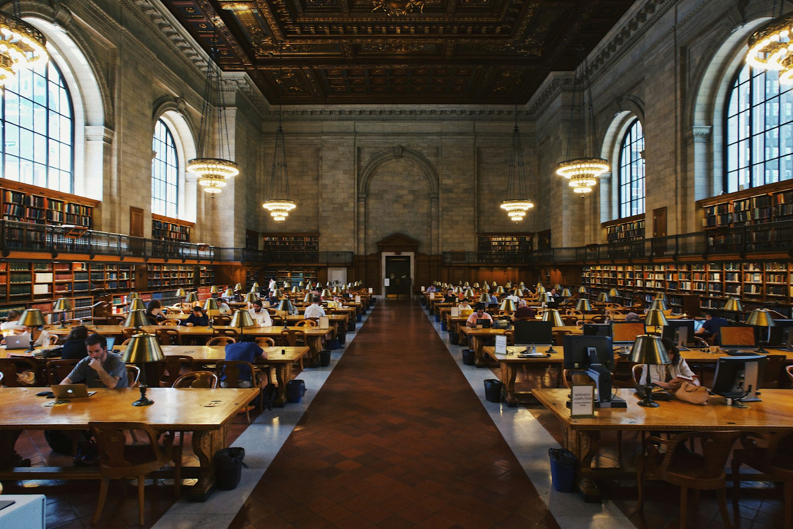 Public library interior